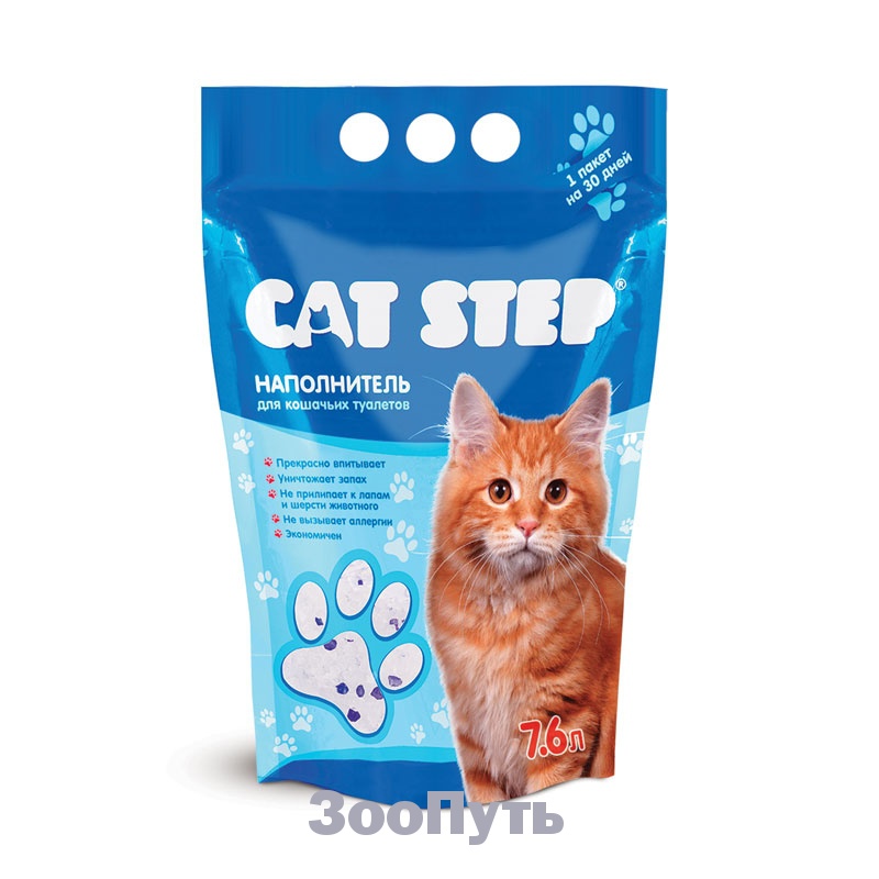 Фото: Cat Step Наполнитель для кошачьих туалетов "Клубника" 7,6 л . Магазин для животных ЗооПуть