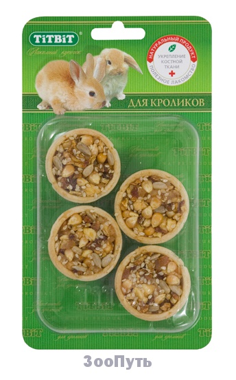 Фото: TITBIT Тарталетки с яблоком и манго, кролик. Магазин для животных ЗооПуть