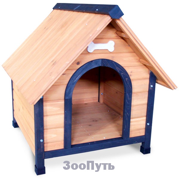 Фото: Triol Будка деревянная для собак, 700 х 760 х 760 мм. Магазин для животных ЗооПуть