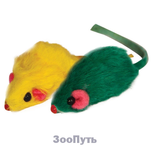 Фото: Triol Набор игрушек для кошек (3 мыши), 45 мм. Магазин для животных ЗооПуть