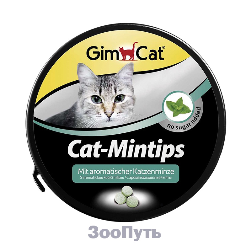 Фото: Витаминизированное лакомство с кошачьей мятой для кошек Gimcat, 330 шт. Магазин для животных ЗооПуть