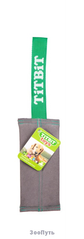 Фото: TITBIT Игрушка Ухватка для собак, замшевая. Магазин для животных ЗооПуть