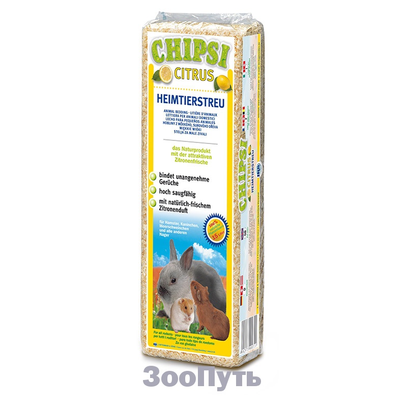 Фото: Наполнитель Chipsi Citrus для грызунов, 1 кг . Магазин для животных ЗооПуть