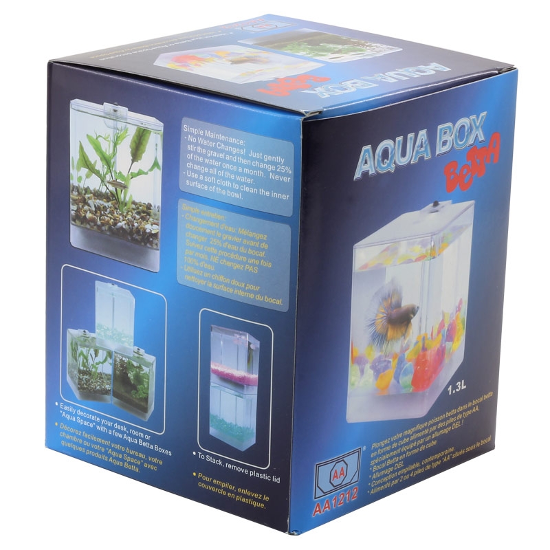 Фото: AA-Aquariums Аквариум "Aqua Box Betta", 1 л, 120 х 120 х 145 мм. Магазин для животных ЗооПуть