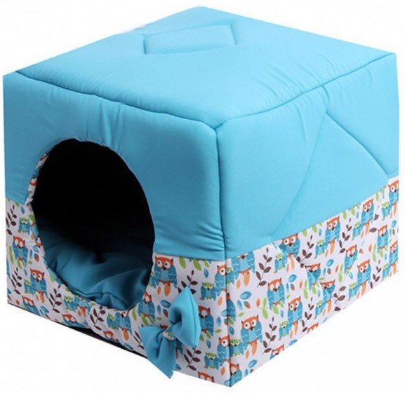 Фото: Домик для кошек и собак "Куб № 1", 40 х 40 х 40 см. Магазин для животных ЗооПуть
