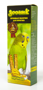 Фото: Зерновые палочки для волнистых попугаев "Яичные", 2 шт. Магазин для животных ЗооПуть