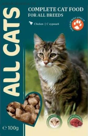 Фото: All Cats Паучи для кошек, с индейкой, 85 г. Магазин для животных ЗооПуть