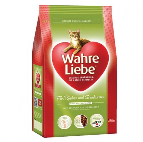 Фото: Сухой корм Wahre Liebe "Freilaufende" (Варе Либе "Фрайлауфенде") для активных кошек. Магазин для животных ЗооПуть
